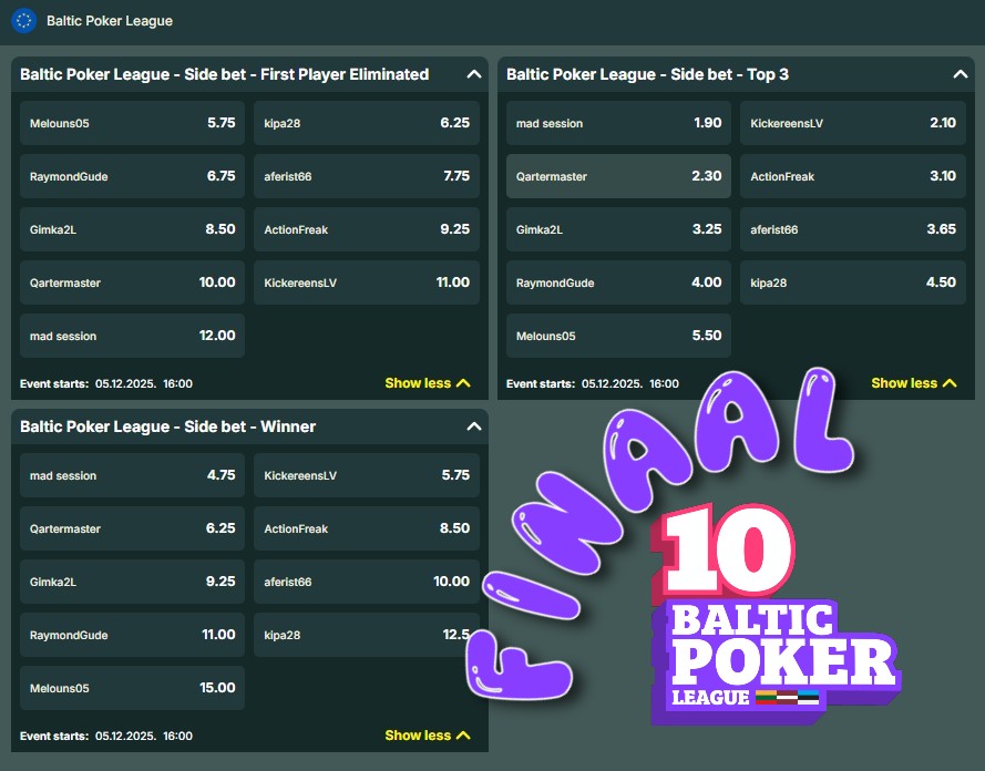 Baltic Poker League finaal